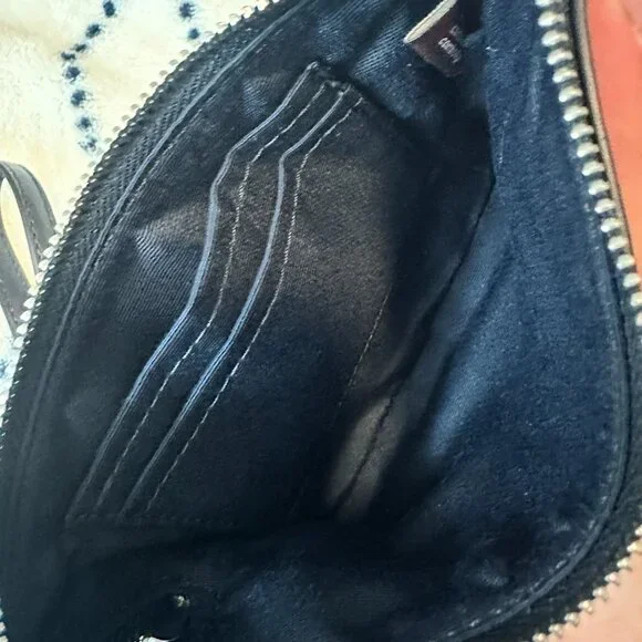 Coach Black Wristlet with Festive Snowman Design - Picture 3 of 3